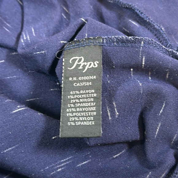 PRPS Sweatshirt Mens Navy Blue Pullover Long Sleeve Crewneck - Picture 6 of 10